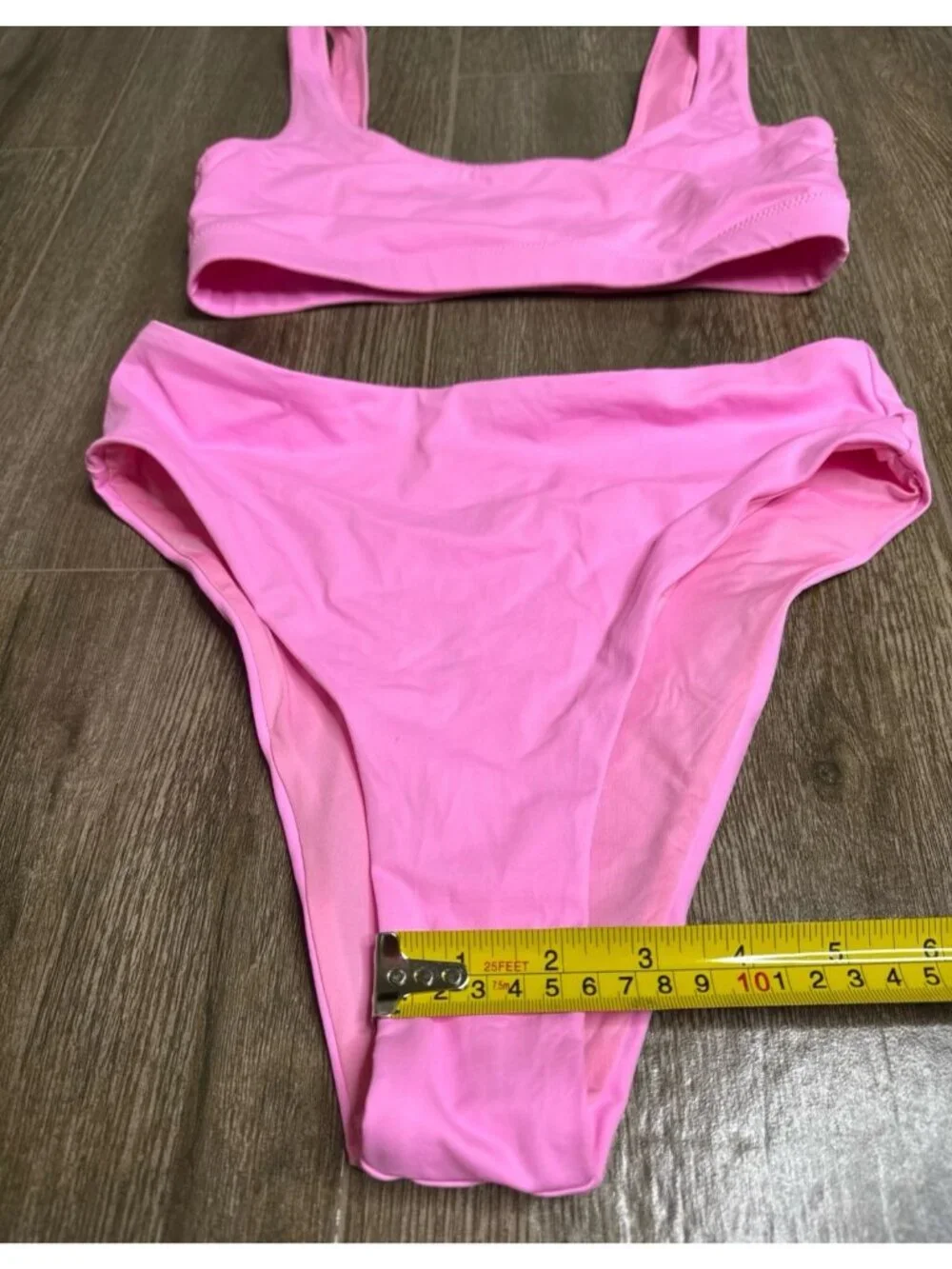 SKIMS Bubble Gum Bikini Set High Waist Bikini Size S
